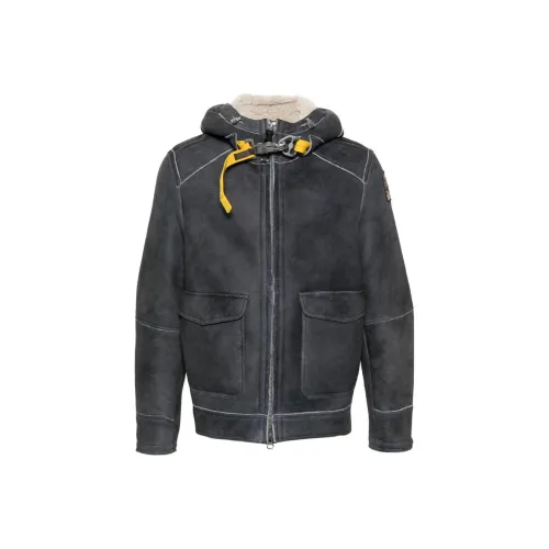 PARAJUMPERS Кожа Куртка Мужская Черная