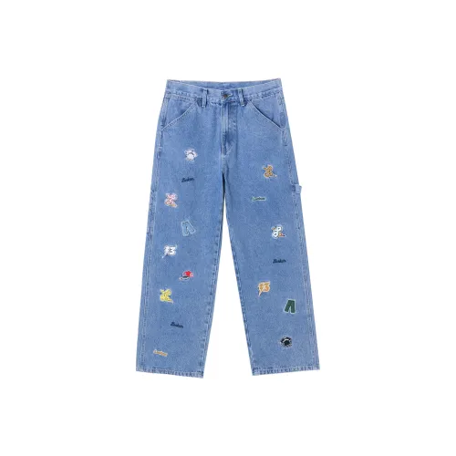 LOOKUN Классические синие джинсы унисекс