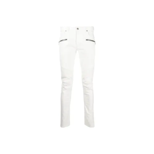 BALMAIN Белый Мужской Джинсы