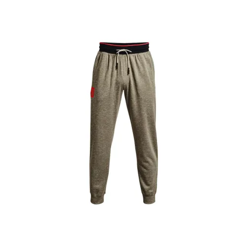 Under Armour Тренировочные брюки Мужские Лайм Белый