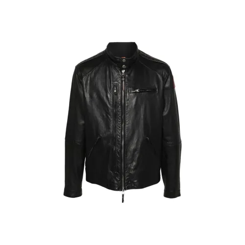 PARAJUMPERS SS24 Кожаная Куртка Мужская Черная