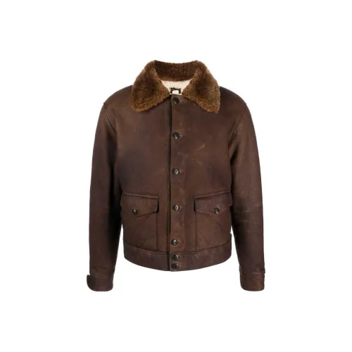 Polo Ralph Lauren Кожа Куртка Мужская Умбра