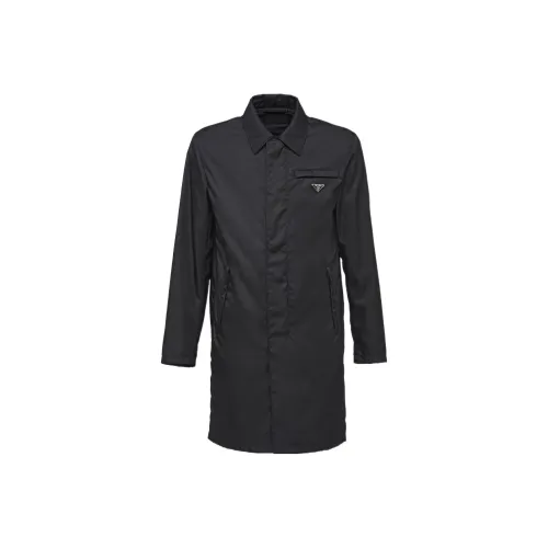 PRADA FW22 Тренчкот Мужской Черный