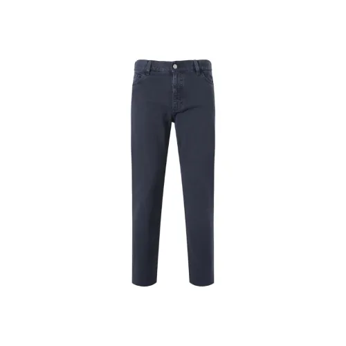 Ermenegildo Zegna Темно-синие мужские джинсы