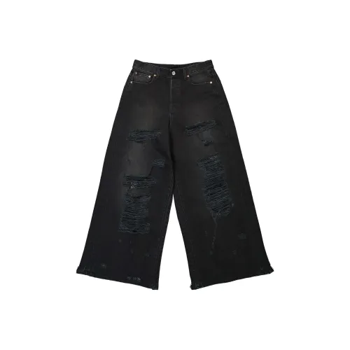 Vetements Черные Унисекс Джинсы