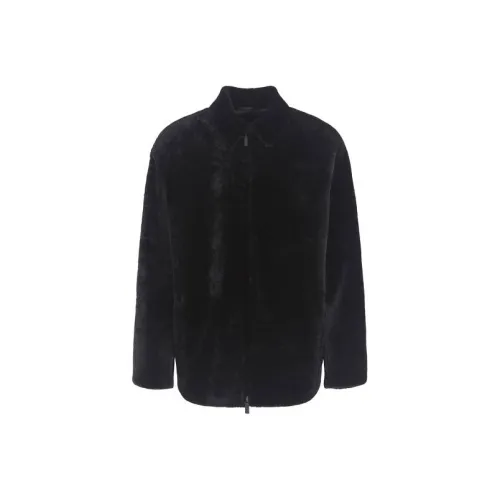 GIORGIO ARMANI Черный мужской мех