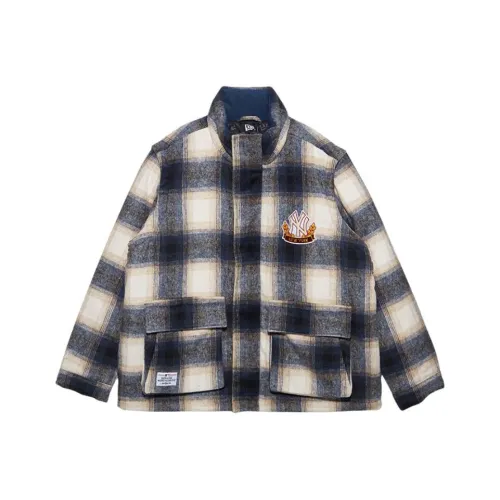 New Era Хлопковый пуховик Унисекс Синий