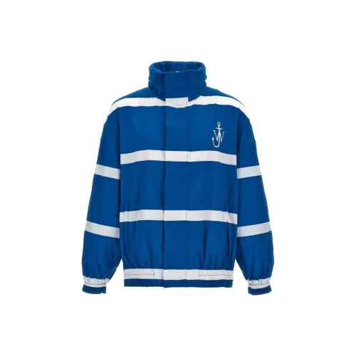 JW Anderson Синий с Белым Lettering Мужские Куртки
