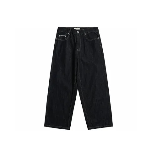 EVISTUB FW22 Прямой крой Брюки Джинсы Мужской Оригинальный Деним Индиго