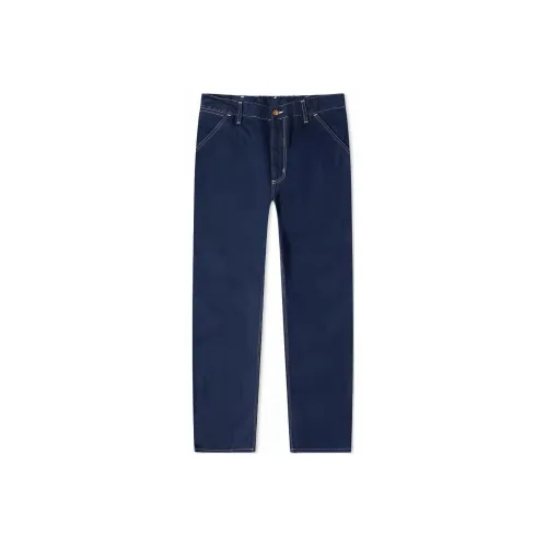 Carhartt WIP Blue Men's Jeans Кархартт WIP Синий Мужской Джинсы