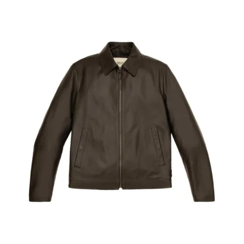 BALLY Черные Мужские Кожаные Куртки