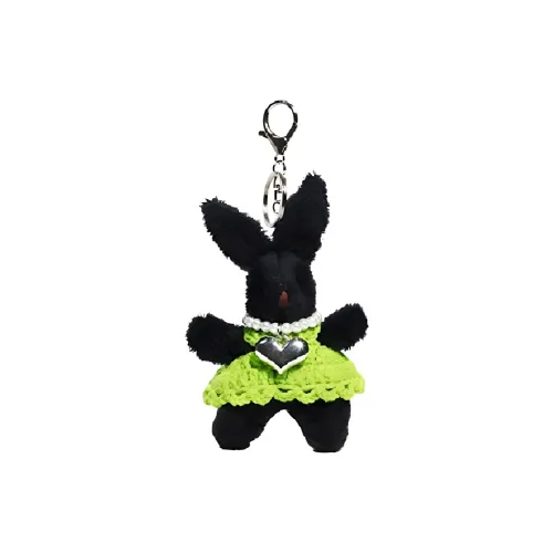 JIUJI Сладкий стиль Черная Юбка с Дизайном Кролика Плюшевая Кукла Подвеска 12 см Высота