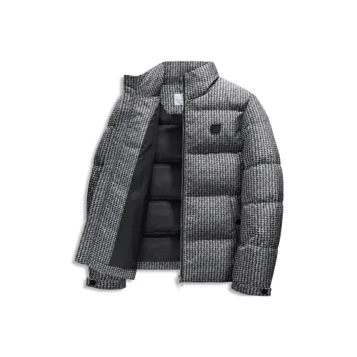 Dance with wolves Черный Мужской Пуховик