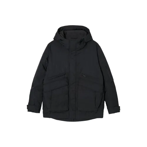 DAVID NAMAN Черный Мужской Пуховик