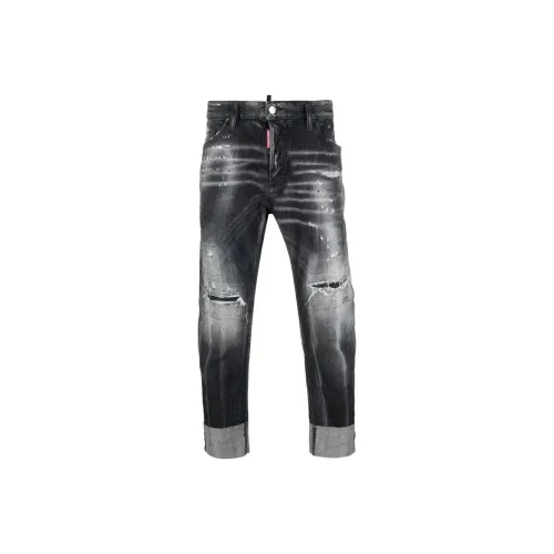 DSQUARED 2 SS22 Джинсы Мужские Черные