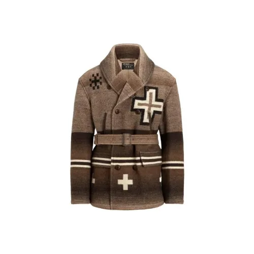 Polo Ralph Lauren Очки Одеяло RANCH Пальто Куртки Пальто Мужской Умбра