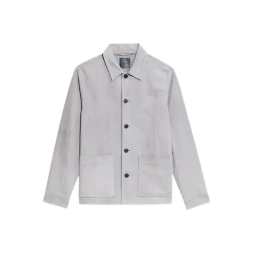 THEORY Сливочный Мужской Кожаная Куртка