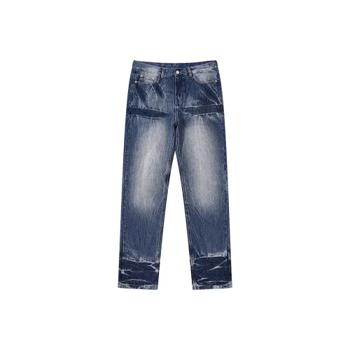 33TH Джинсовый синий Унисекс Джинсы