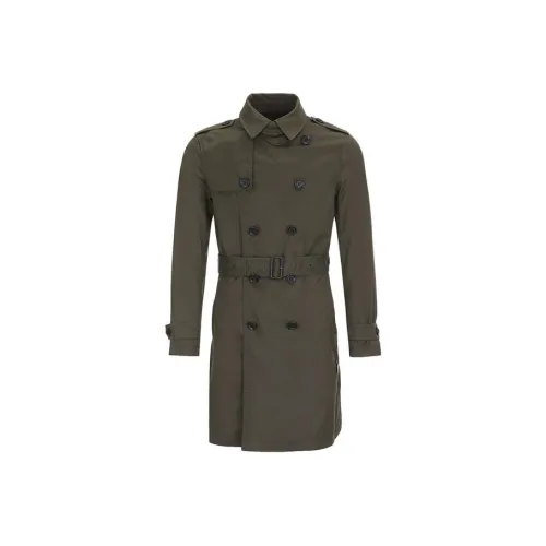 COACH Тренчкот Мужской Оливково-зеленый