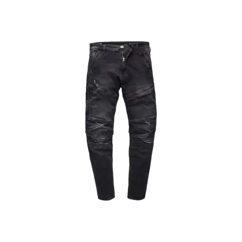 STAR RAW Джинсы Мужские Средний Aged Серый Потертый
