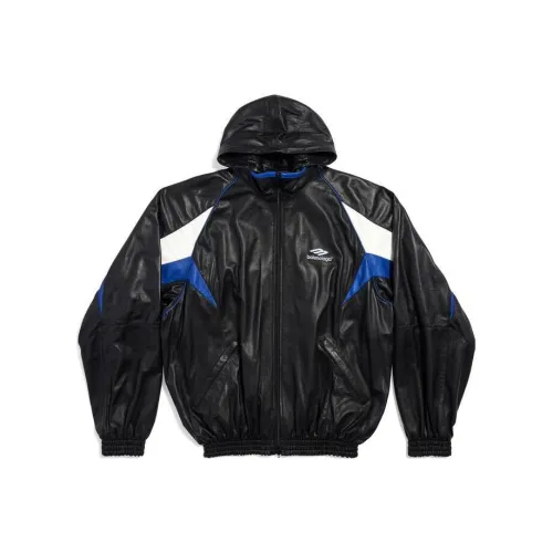 Balenciaga Черные Мужские Кожаные Куртки