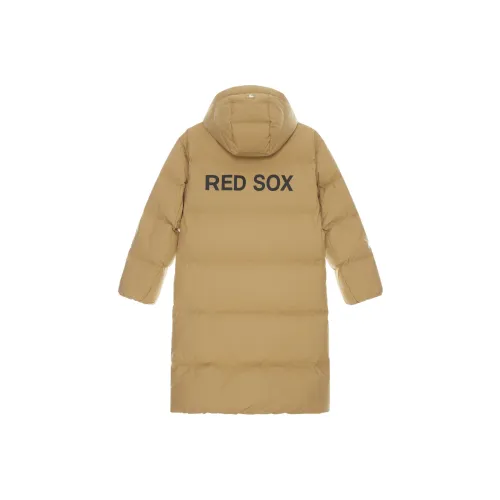 Mlb Base Logo Basic Collection Basic Boston Red Sox FW24 Пуховик Унисекс Бежево-желтый