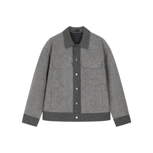 CROQUIS Куртки и Пальто Мужской Темный Смешанный Серый