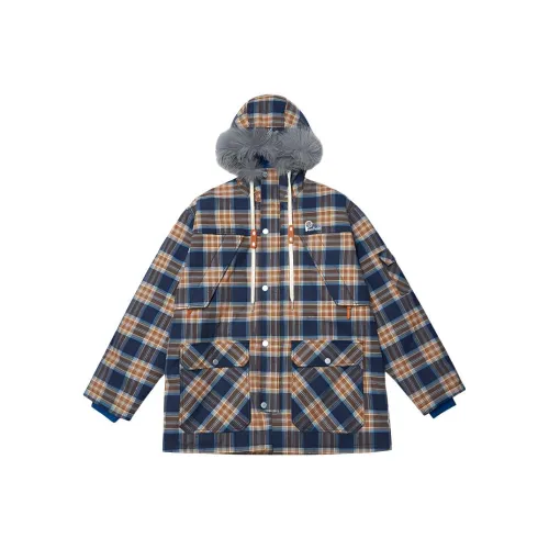 Penfield Синий Клетка Мужской Пуховик