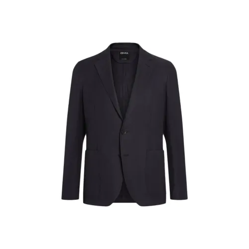 Ermenegildo Zegna Мужские куртки морского синего цвета