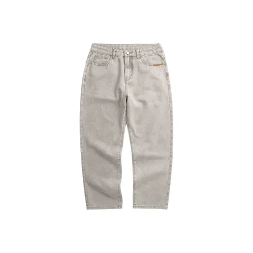 GELANLU Дымчатый Серый Мужские Джинсы