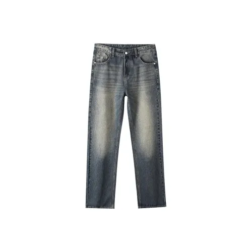 JFU Джинсы Мужские Сумеречный Желтый