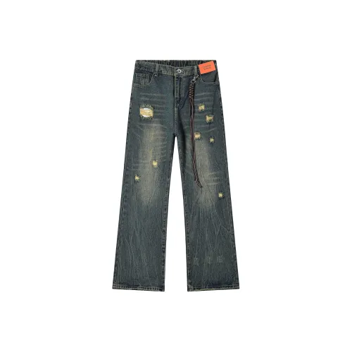 GEOFFREY B. SMALL Джинсы Унисекс Ностальгический Синий