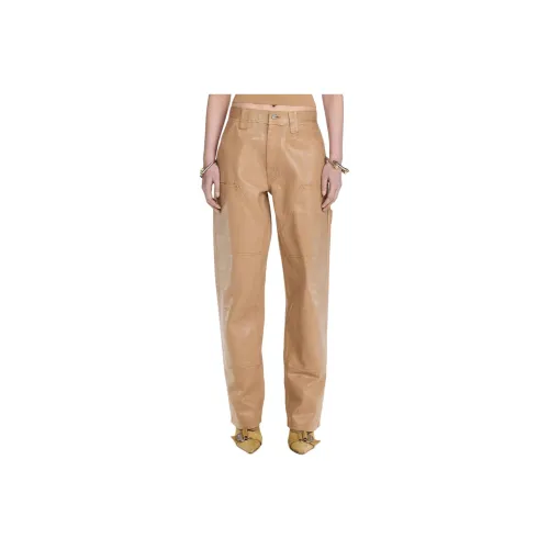 DION LEE SS24 LAMINATED CARPENTER Джинсы Унисекс Древесина Деревянный Цвет