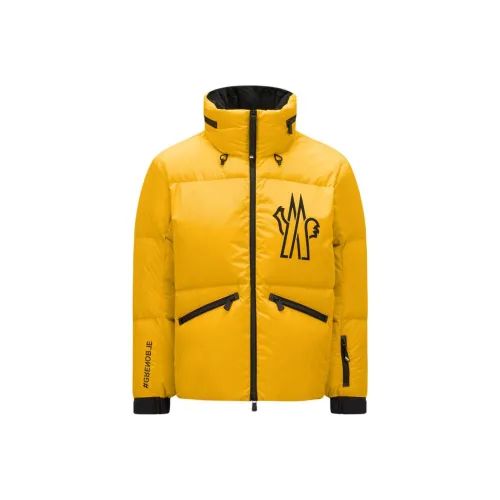 Moncler Grenoble Пуховик Мужской Желтый