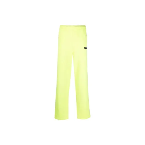 Vetements Желтые Унисекс Вязаные Спортивные Брюки