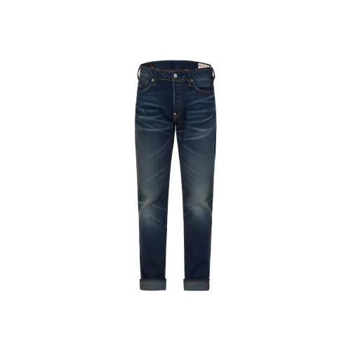 EVISU Джинсовый Синий Мужские Джинсы