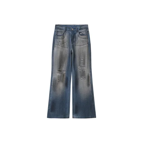 CONP Джинсы Унисекс Угольный Черный Синий