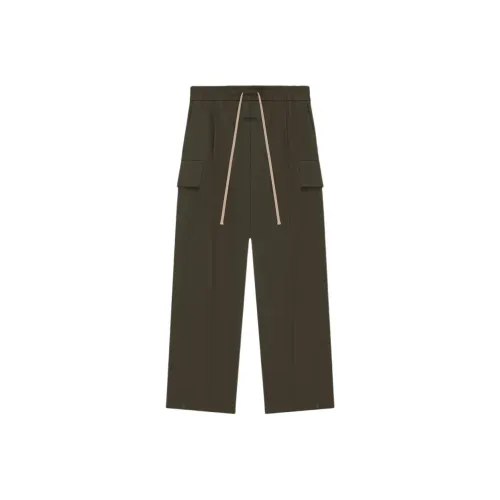 Fear Of God SS24 Eighth SEASON COLLECTION Тяжелая саржа Широкие брюки Карго Брюки Карго Унисекс Оливковый Оливковый