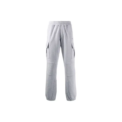 Off Белый FW21 Серый Мужские Вязаные Спортивные Штаны