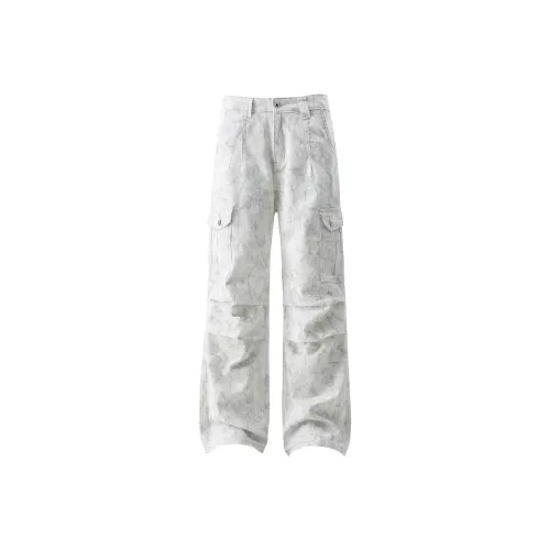 GROOL Dirty Белый Унисекс Джинсы