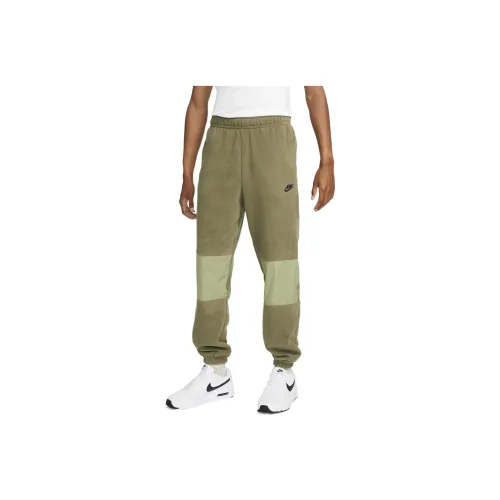 Nike Olive Men's Knitted Training Pants Nike Оливковые мужские вязаные тренировочные штаны