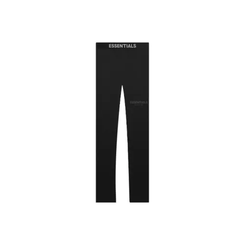 Fear of God Essentials FW21 Черные Унисекс Вязаные Тренировочные Брюки