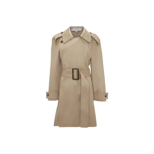 JW Anderson FW23 Обхват Передний MID Длина Тренчкот Тренчкот Мужской Бежевый