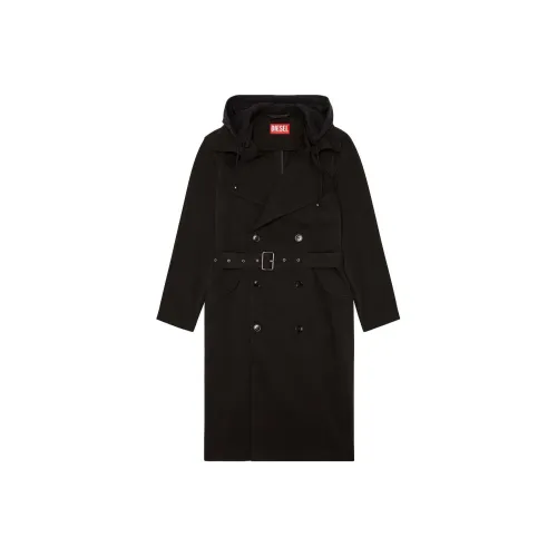 DIESEL Черный Мужской Тренч