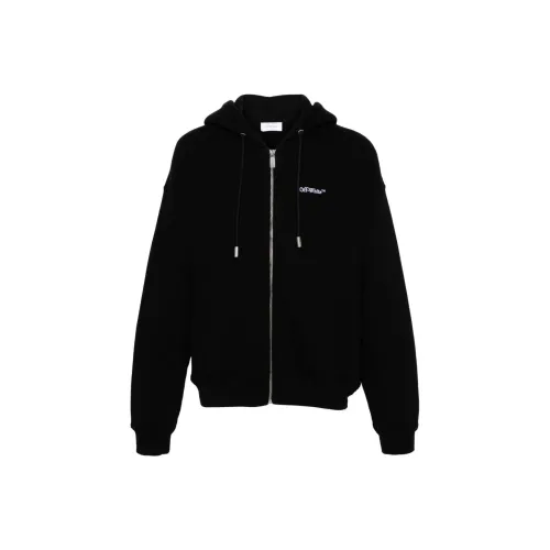 Off Белый Куртки Пальто Стандартный крой Мужской Черный