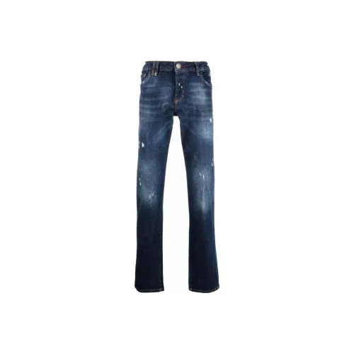 PHILIPP PLEIN Blue Men's Jeans PHILIPP PLEIN Синий Мужские Джинсы