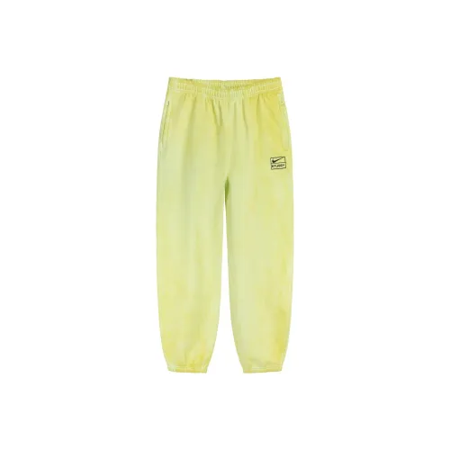 Nike Stussy Вязаные Тренировочные Штаны Азиатская Версия Унисекс Желтый