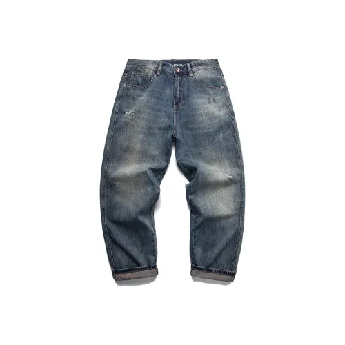 MindBridge Джинсы Унисекс Джинсовый Синий