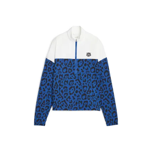 PUMA Куртки и Пальто Унисекс Белый Светло-Синий