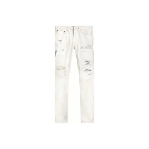 Polo Ralph Lauren SS22 Джинсы Мужские Белые